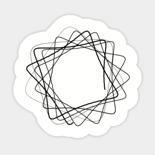 Imperfect Spirograph no.6 Sticker